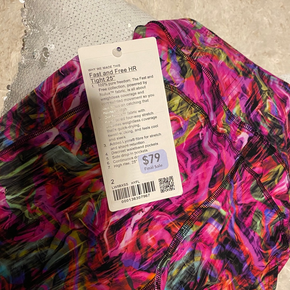 Multi-color lululemon leggings